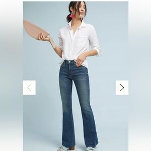 New Anthropologie McGuire Majorelle Mid-Rise Flare Jeans Size 24